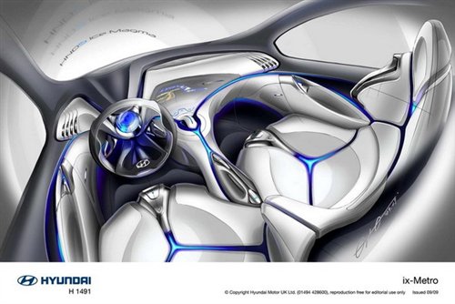 油电混合小车 现代将推ix-Metro概念车 