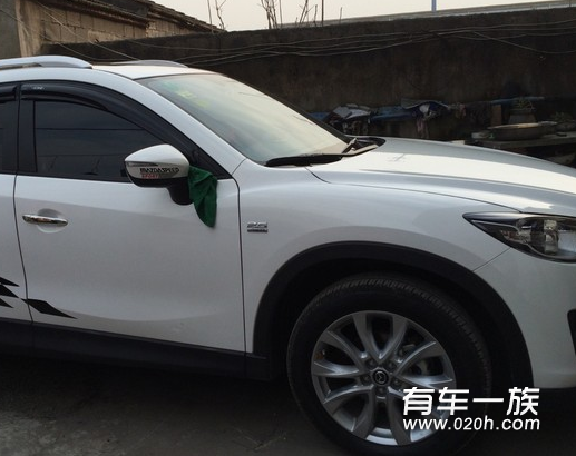 cx-5改装方向盘针线缝纫真皮方向盘套