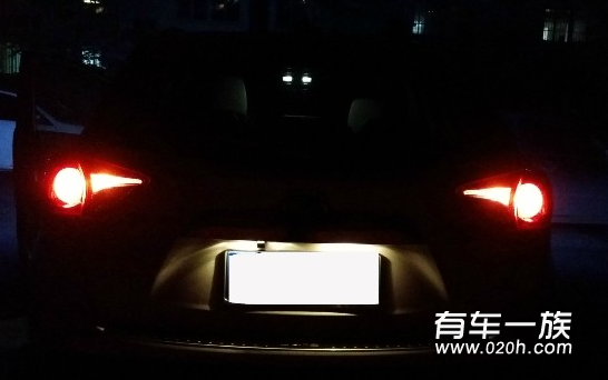 马自达CX-5改装LED刹车灯示宽灯