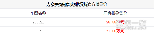 甲壳虫鹿晗X跨界版上市 售28.88万元起