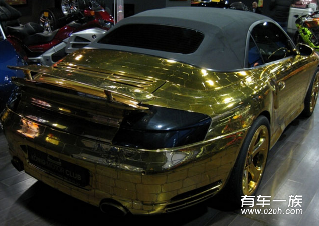 保时捷996Turbo敞篷改装外观黄金甲