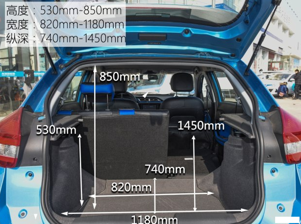 瑞虎3Xe后备箱尺寸 瑞虎3Xe后备厢容积