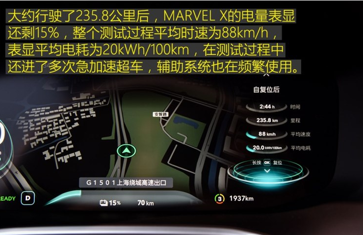 荣威MARVELX高速续航测试 MARVELX电耗多少？