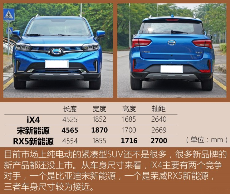 广汽丰田iX4车身尺寸 广汽ix4长宽高多少？