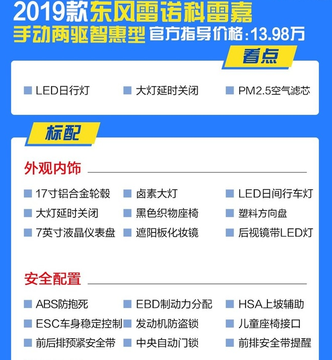 2019款科雷嘉手动挡多少钱？科雷嘉手动两驱智慧型报价多少？