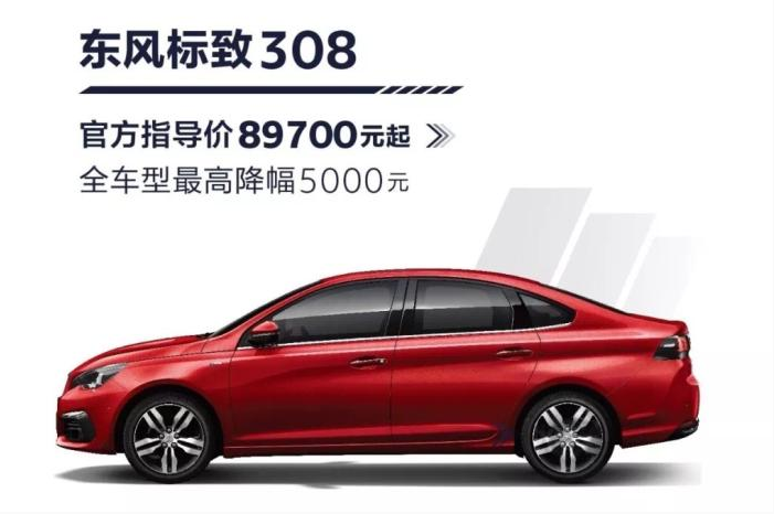 东风标致部分车型调价 最高降幅达到0.8万