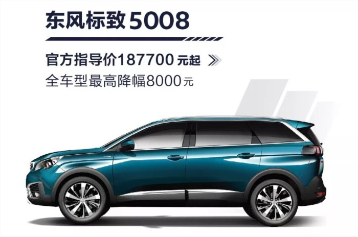 东风标致部分车型调价 最高降幅达到0.8万