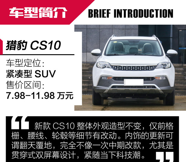 2019款猎豹CS10价格多少钱？2019猎豹CS10售价