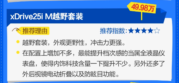 2019款宝马X4买哪款？2019款宝马X4哪款性价比最高？