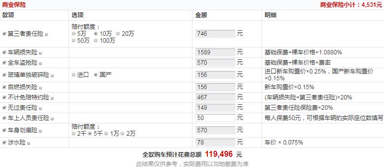 逸动蓝鲸版自动光速型全款落地价多少钱？