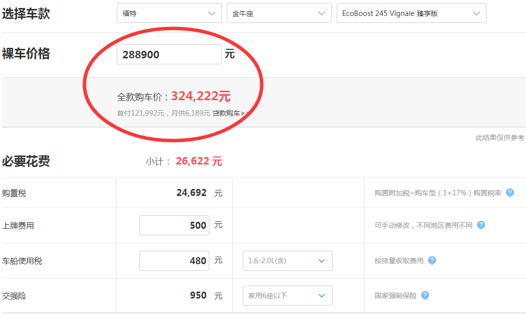 2019款金牛座Vignale臻享版落地价 金牛座臻享版多少钱一辆？