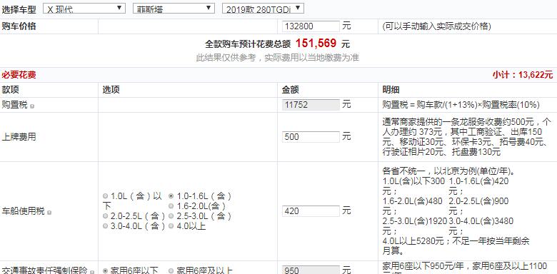 2019款菲斯塔1.6T运动版多少钱提车？