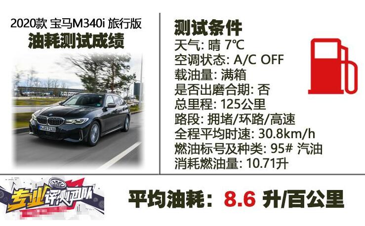 2020款宝马M340i油耗多少？宝马M340i油耗测试