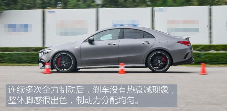 AMG CLA45S百公里刹车距离测试